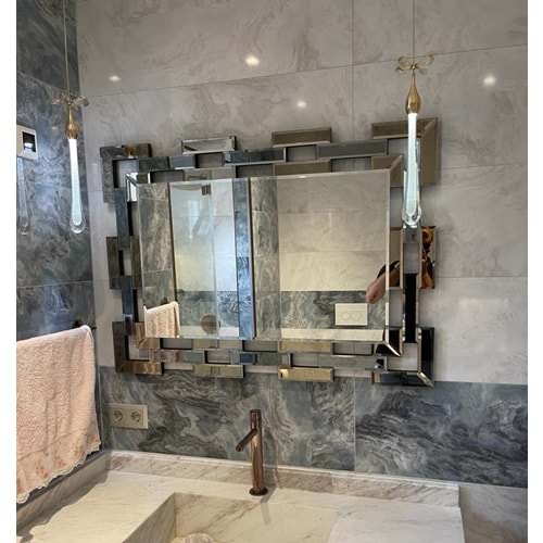 Tuğla Model Banyo Aynası