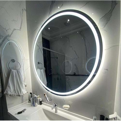 Yuvarlak Ledli Banyo Aynası